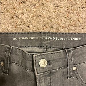 Chicos Gray Slim Leg Ankle Jeans